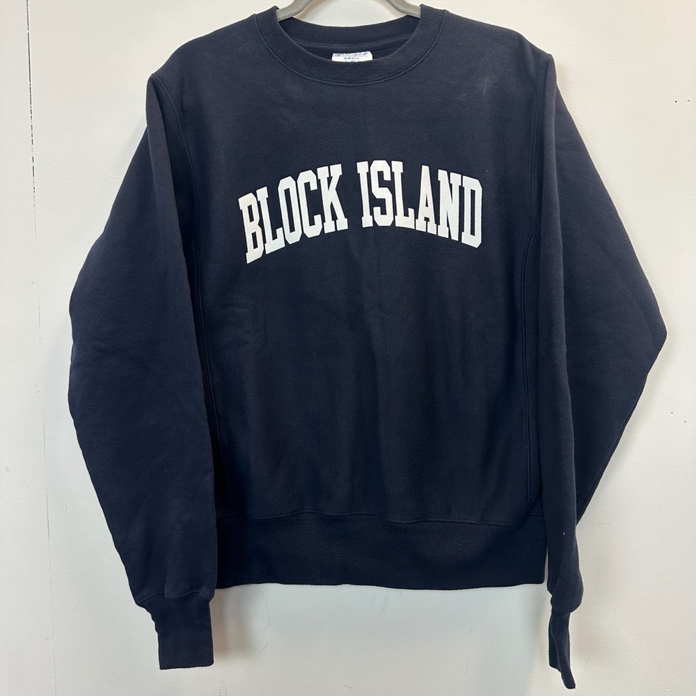Champion Block Island RI Reverse Weave Crewneck Sweatshirt Medium